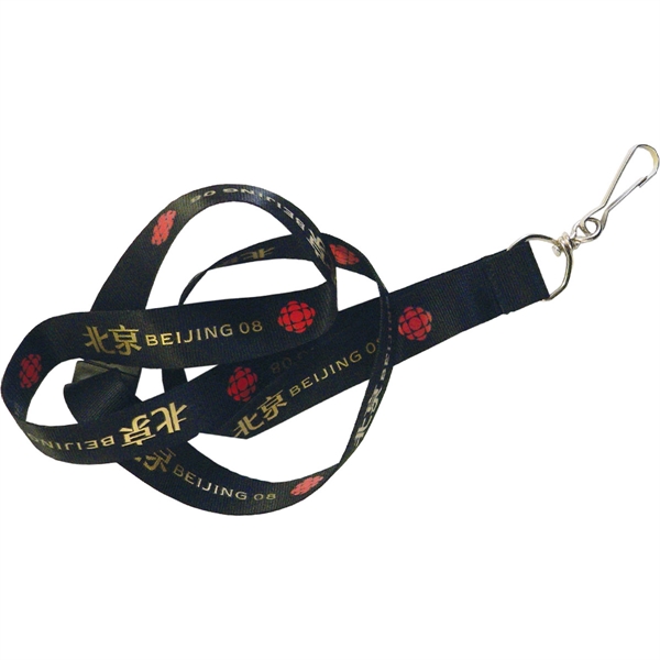 36" flat polyester lanyard.... from ASI 61966 HPG / BCG Creations HPG Gold