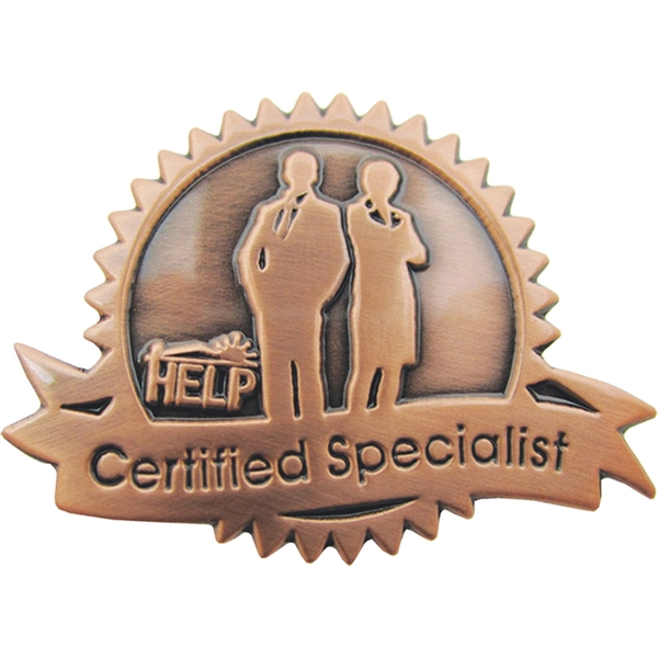 Stamped Iron Sheet Lapel Pins... from ASI 61966 HPG / BCG Creations HPG Gold