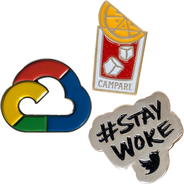 Custom shape die struck soft enamel lapel pin.... from ASI 61966 HPG / BCG Creations HPG Gold