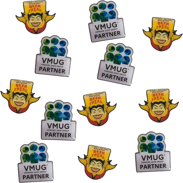 Custom shape offset print lapel pin.... from ASI 61966 HPG / BCG Creations