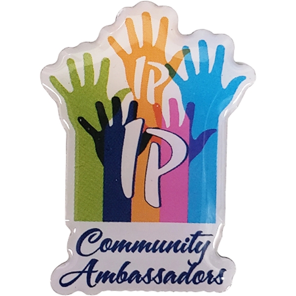 Custom shape offset print lapel pin.... from ASI 61966 HPG / BCG Creations