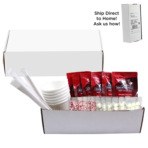 Hot cocoa kit includes hot chocolate mix, toppings, cups and stirrers.... from ASI 71685 Midnite Snax®