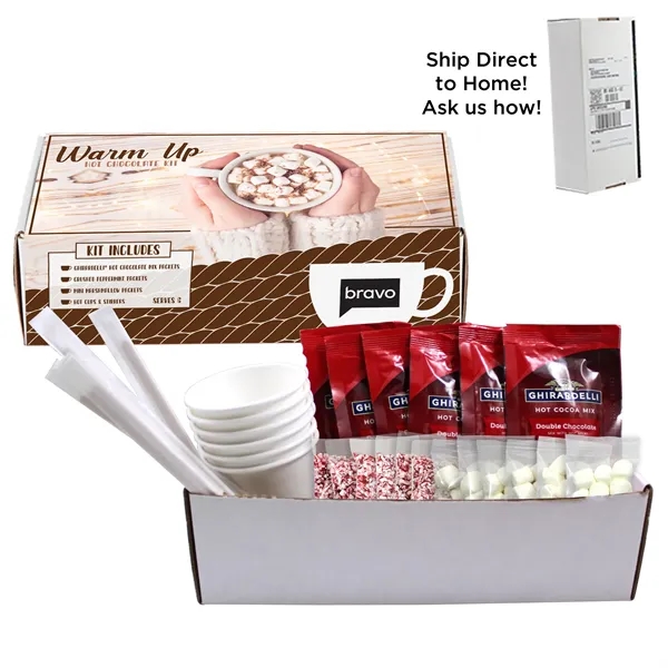 Hot cocoa kit includes hot chocolate mix, toppings, cups and stirrers.... from ASI 71685 Midnite Snax®
