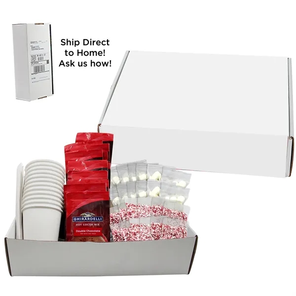 Hot cocoa kit includes hot chocolate mix, toppings, cups and stirrers.... from ASI 71685 Midnite Snax®