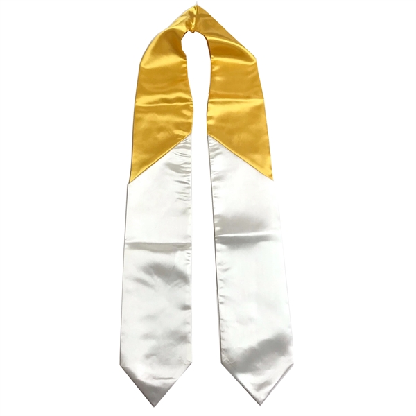 Gold and white graduation stole... from ASI 98085 Wolfmark