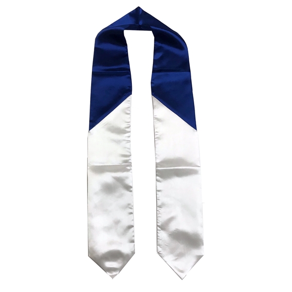 Two tone royal blue and white graduation stole... from ASI 98085 Wolfmark