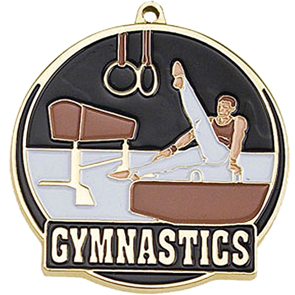 Stock Gold Enamel Sports Medals... from ASI 61966 HPG / BCG Creations HPG Gold