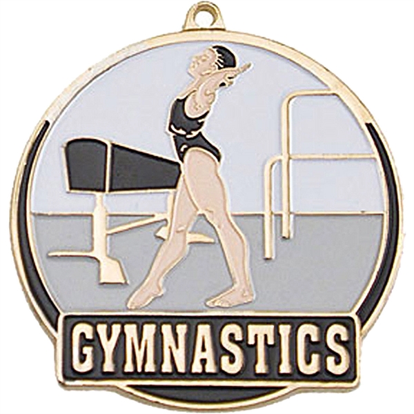 Stock Gold Enamel Sports Medals... from ASI 61966 HPG / BCG Creations HPG Gold