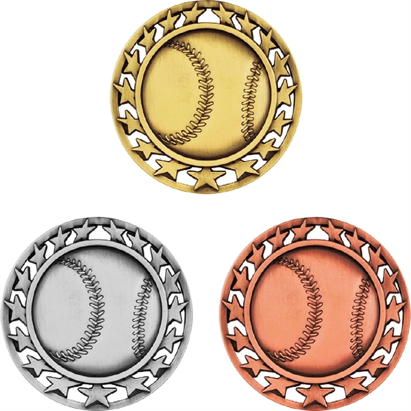 Featuring an antiqued finish, these medals will proclaim the success of... from ASI 61966 HPG / BCG Creations HPG Gold
