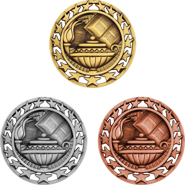Featuring an antiqued finish, these medals will proclaim the success of... from ASI 61966 HPG / BCG Creations HPG Gold