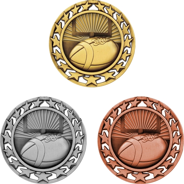 Featuring an antiqued finish, these medals will proclaim the success of... from ASI 61966 HPG / BCG Creations HPG Gold