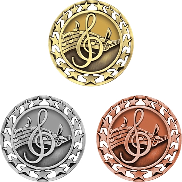 Featuring an antiqued finish, these medals will proclaim the success of... from ASI 61966 HPG / BCG Creations HPG Gold