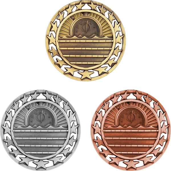 Featuring an antiqued finish, these medals will proclaim the success of... from ASI 61966 HPG / BCG Creations HPG Gold