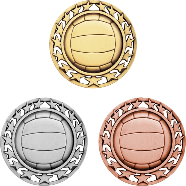 Featuring an antiqued finish, these medals will proclaim the success of... from ASI 61966 HPG / BCG Creations HPG Gold