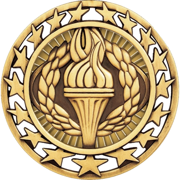 Featuring an antiqued finish, these medals will proclaim the success of... from ASI 61966 HPG / BCG Creations HPG Gold