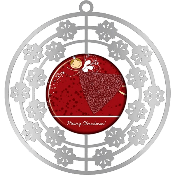 Stock shaped 3D ornaments with full color domed insert for a... from ASI 61966 HPG / BCG Creations HPG Gold