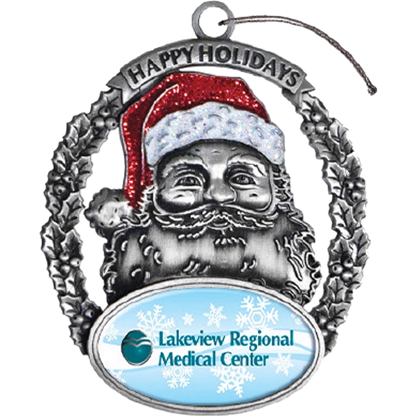 Stock shaped 3D ornaments with full color domed insert for a... from ASI 61966 HPG / BCG Creations HPG Gold