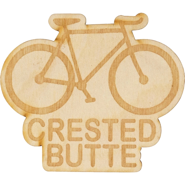 Custom Laser engraved wood stickers have a 3M backing and are... from ASI 61966 HPG / BCG Creations HPG Gold