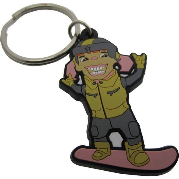 PVC Fob with Keyring made from PET plastic. Single-sided imprint, up... from ASI 61966 HPG / BCG Creations