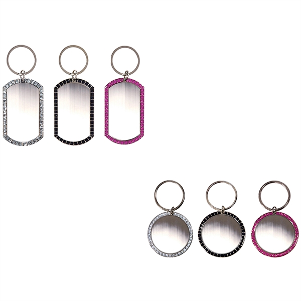 1 1/8" round keychain.... from ASI 61966 HPG / BCG Creations HPG Gold