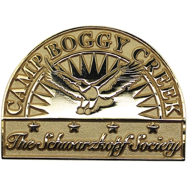 Die struck metal lapel pin that's sandblasted copper and brass.... from ASI 61966 HPG / BCG Creations HPG Gold