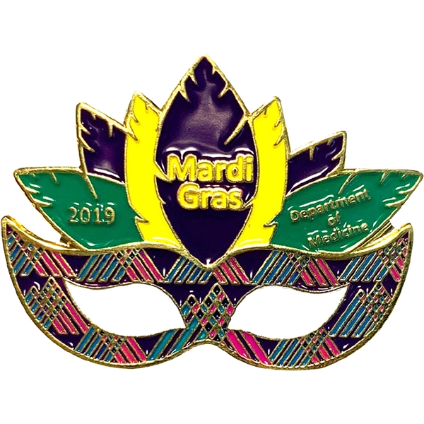 Custom shape die struck soft enamel lapel pin.... from ASI 61966 HPG / BCG Creations HPG Gold