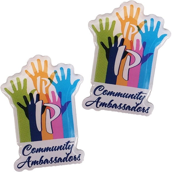 Custom shape offset print lapel pin.... from ASI 61966 HPG / BCG Creations