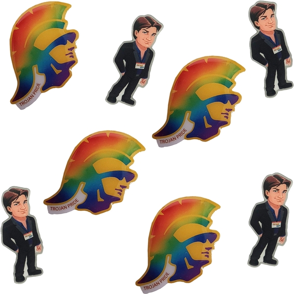 Custom shape offset print lapel pin.... from ASI 61966 HPG / BCG Creations