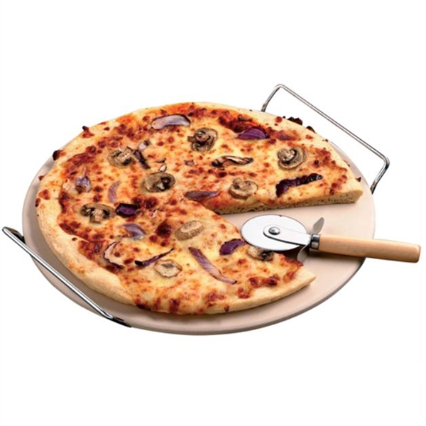 Pizza Stone Rack and Cutter Set... from ASI 73010 Natico Originals Inc