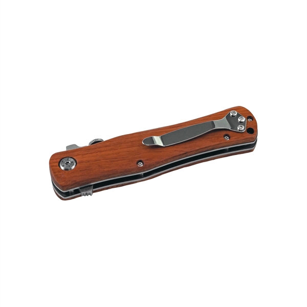 4 1/2" Renegade Wood Handle Knife... from ASI 99030 Zipline / Zipline®