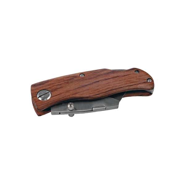 4" Distinct Wood Handle Utility Knife... from ASI 99030 Zipline / Zipline®
