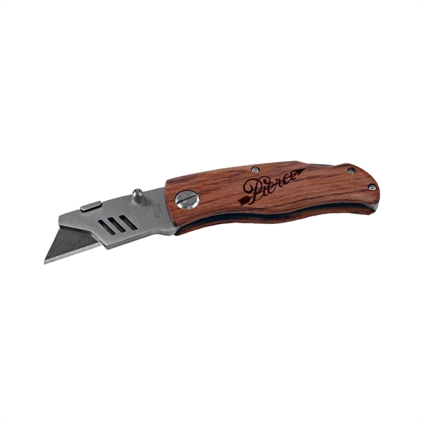 4" Distinct Wood Handle Utility Knife... from ASI 99030 Zipline / Zipline®