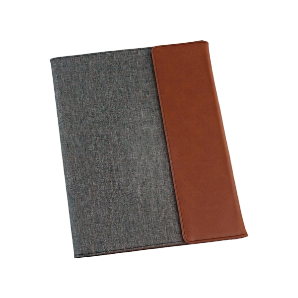7" x 9" The Rustic Faux Leather & Canvas Portfolio... from ASI 99030 Zipline / Zipline®