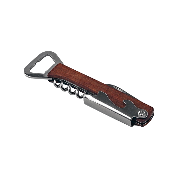 5 1/4" Lux Wooden Bottle Opener & Wine Corkscrew... from ASI 99030 Zipline / Zipline®