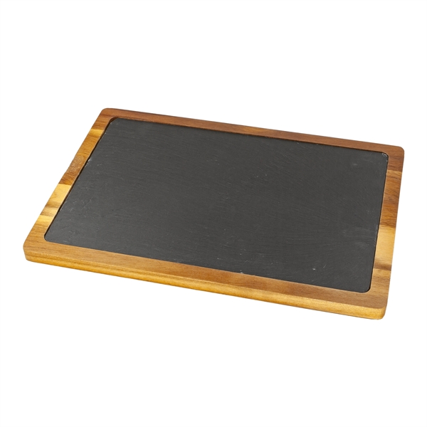 Rectangle Flair Acacia Wood/ Slate Cutting Board... from ASI 99030 Zipline / Zipline®