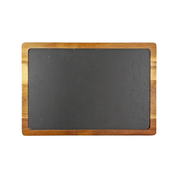 Rectangle Flair Acacia Wood/ Slate Cutting Board... from ASI 99030 Zipline / Zipline®