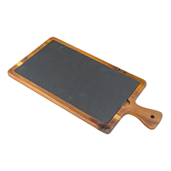 Large Flair Acacia Wood/Slate Cutting Board... from ASI 99030 Zipline / Zipline®