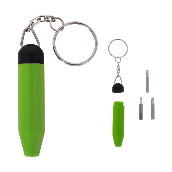 Mini tool keychain kit with a flathead screwdriver.... from ASI 61125 Hit Promotional Products / Hit®