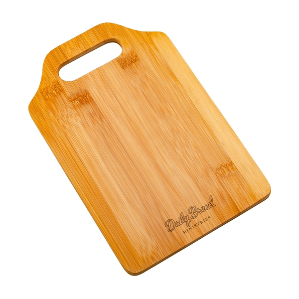 Small Flow Bamboo Cutting Board with Handle.... from ASI 99030 Zipline