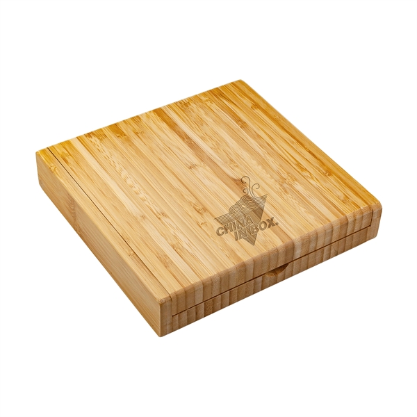 Delight Bamboo Cheese Set with 4 Tools.... from ASI 99030 Zipline