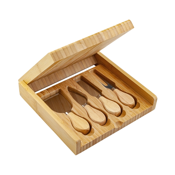 Delight Bamboo Cheese Set with 4 Tools.... from ASI 99030 Zipline