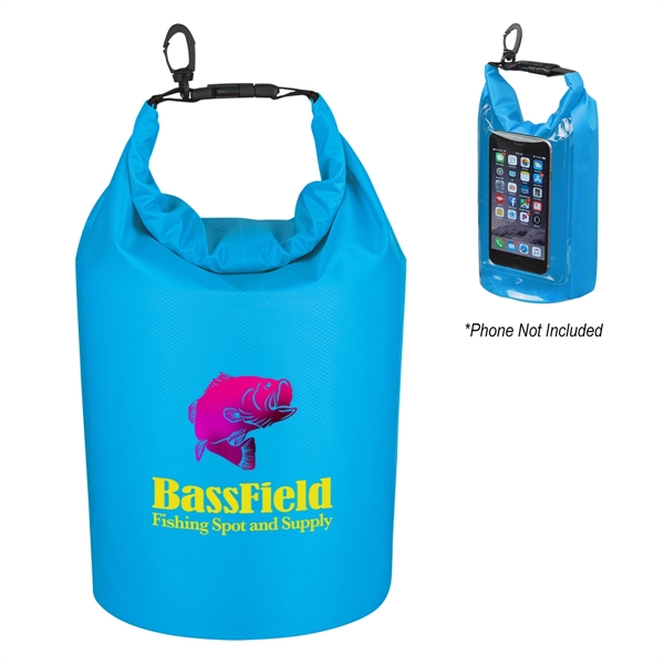 Waterproof bag made of ripstop polyester with PVC backing, phone pocket... from ASI 61125 Hit Promotional Products / Hit®