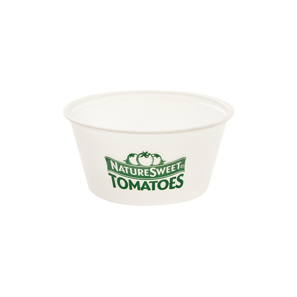 Frosted plastic souffle cup, 3.25 oz.... from ASI 88200 TK Sorg's - A Div of Arch Promo Group, LLC / GRANDE