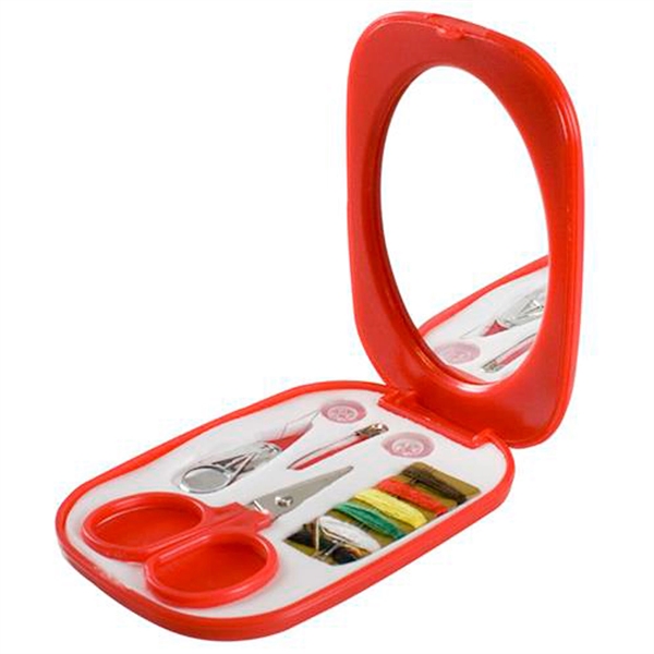 Compact sewing kit. Mirror inside hinged lid.... from ASI 79840 The Proinnovative Line