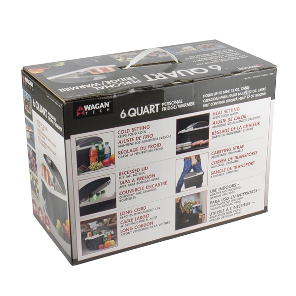 12-Volt 6 Quart Cooler/Warmer with Cup Holders... from ASI 62192 Illinois Glove Co / IGC Promo