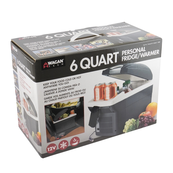 12-Volt 6 Quart Cooler/Warmer with Cup Holders... from ASI 62192 Illinois Glove Co / IGC Promo