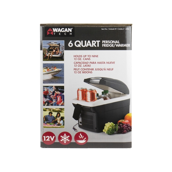 12-Volt 6 Quart Cooler/Warmer with Cup Holders... from ASI 62192 Illinois Glove Co / IGC Promo