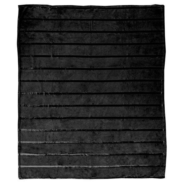 60" x 70" coral fleece blanket with metallic stripes.... from ASI 91605 Towel Specialties / Cobblestone Mills