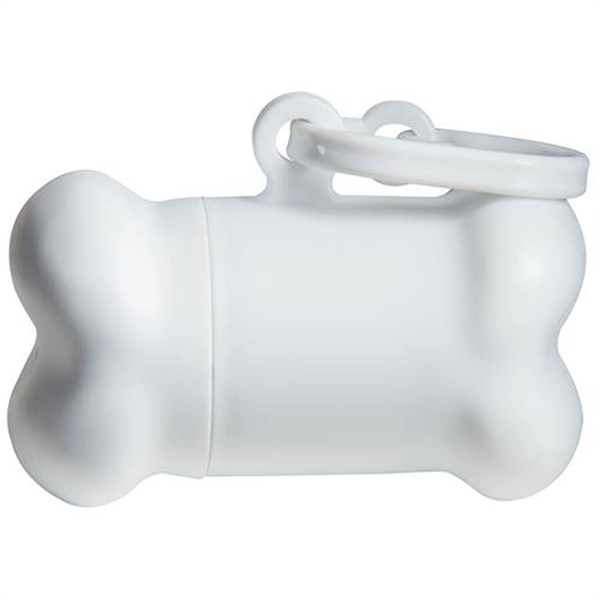 Pet waste bag dispenser. Includes 15 polybags. Bone shape. Oversize clip... from ASI 79840 The Proinnovative Line