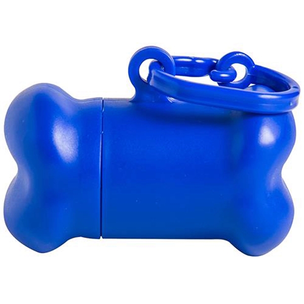 Pet waste bag dispenser. Includes 15 polybags. Bone shape. Oversize clip... from ASI 79840 The Proinnovative Line